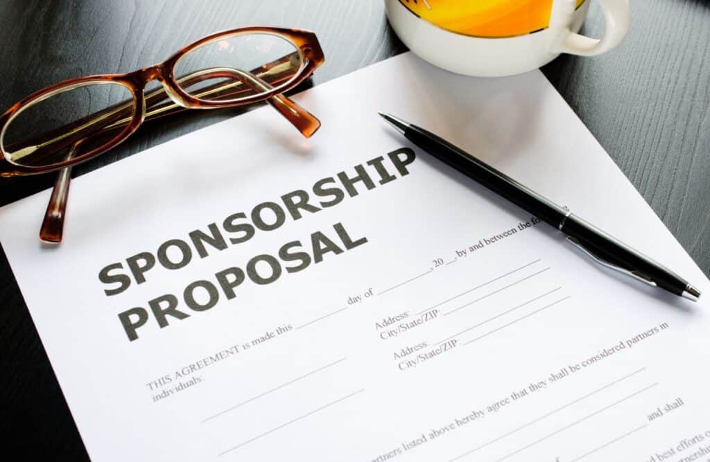 Event Sponsorship Packages guide identifying potential sponsors